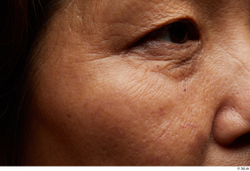 Eye Face Nose Cheek Skin Woman Asian Chubby Wrinkles Studio photo references